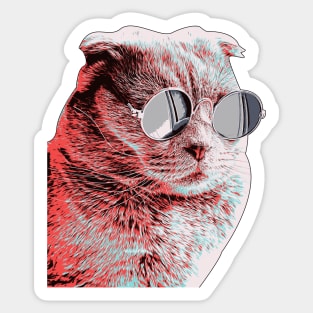 Cool Cat Sticker